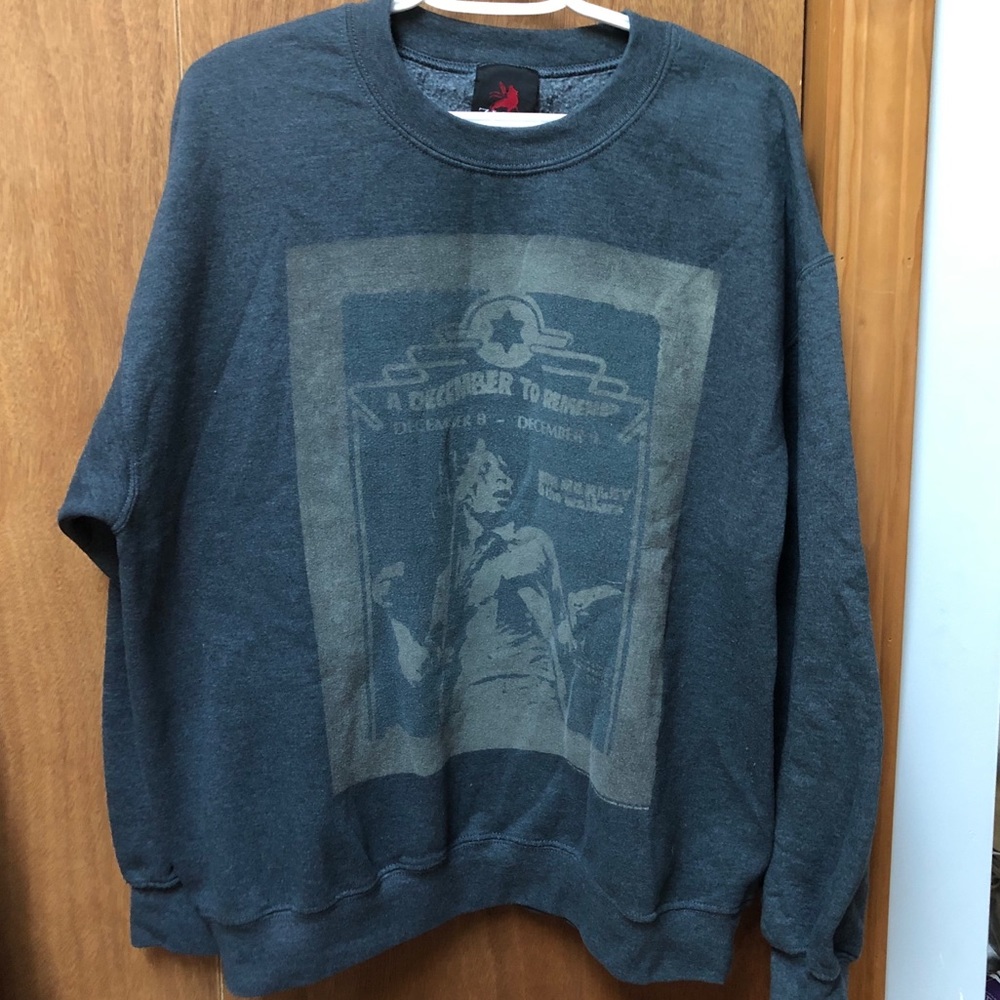 Zion Rootswear brand Bob Marley sweatshirt, sz L